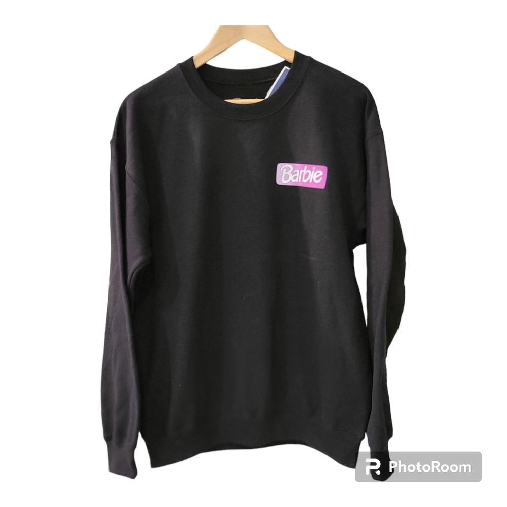 Barbie Dream Car Sweatshirt Black Size M Barbie Movie Purple Corvette